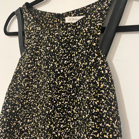 BCBGeneration patterned top with faux leather strap detail - Picture 2 of 4